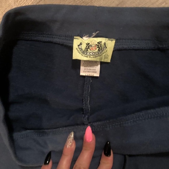 Juicy couture long dark turquoise pants SZ. M/L - Picture 2 of 4